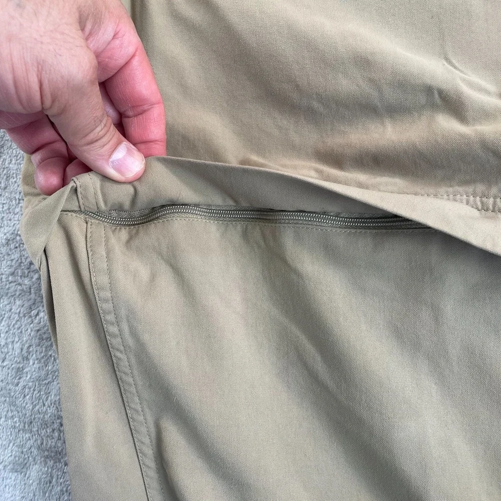 Duluth Trading Convertible Pants Men XL (36x32) Beige Nylon Performance Belted - Picture 3 of 12